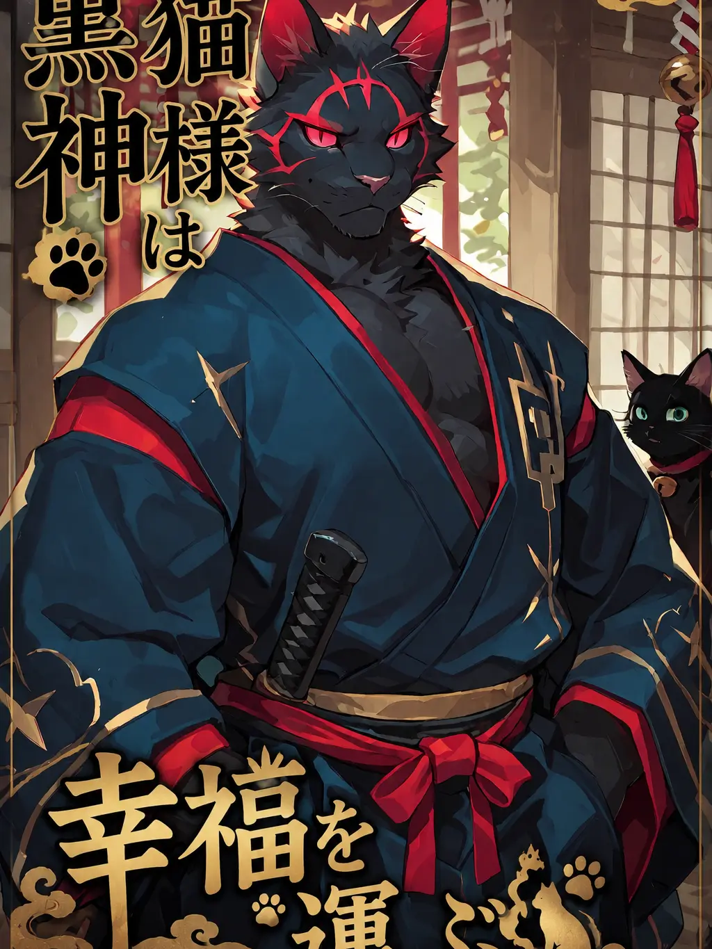 sougazata의 黒猫神様は幸福を運ぶ