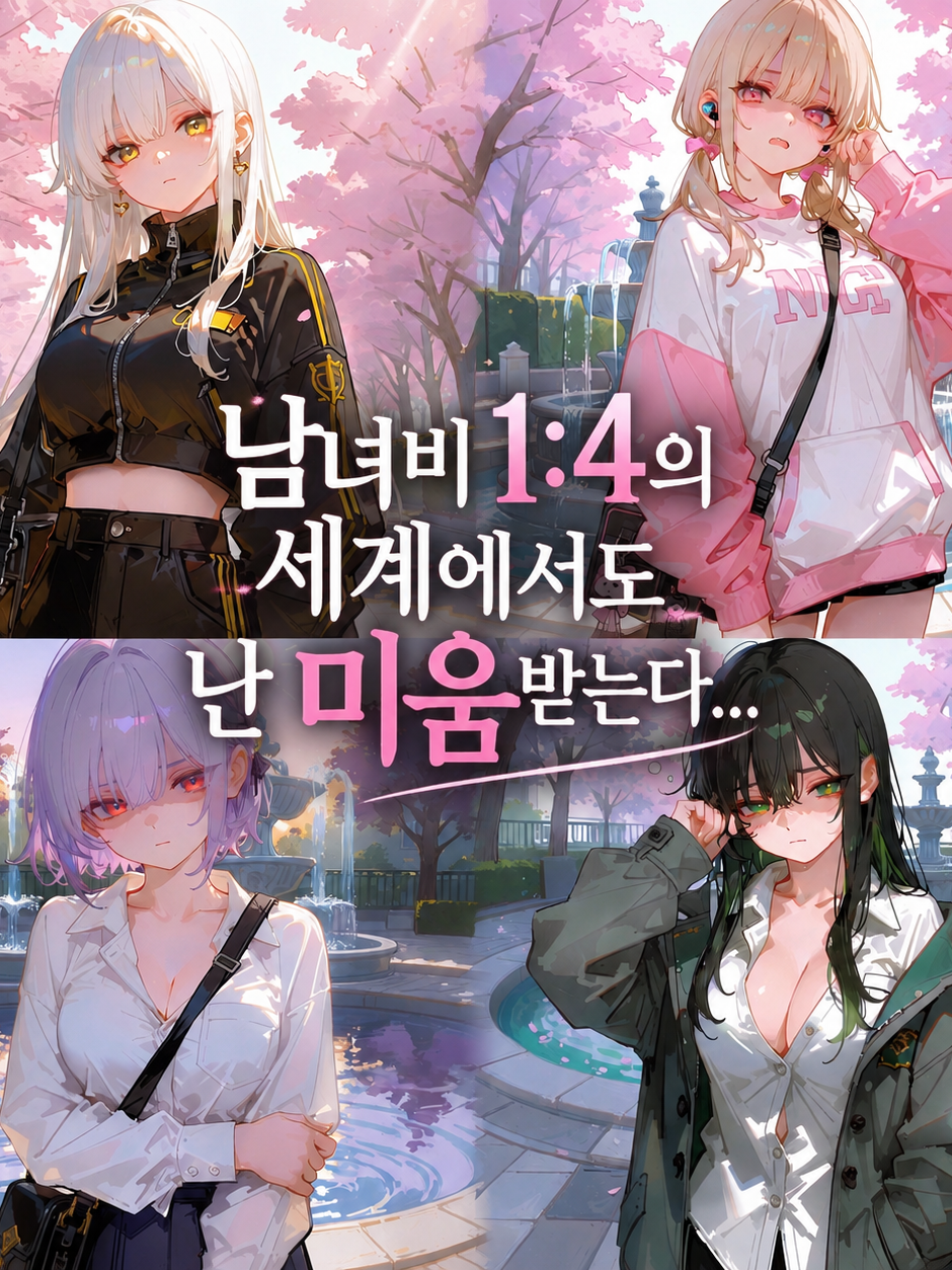 남녀비 1:4의 세계에서도 미움받는다 대표 이미지