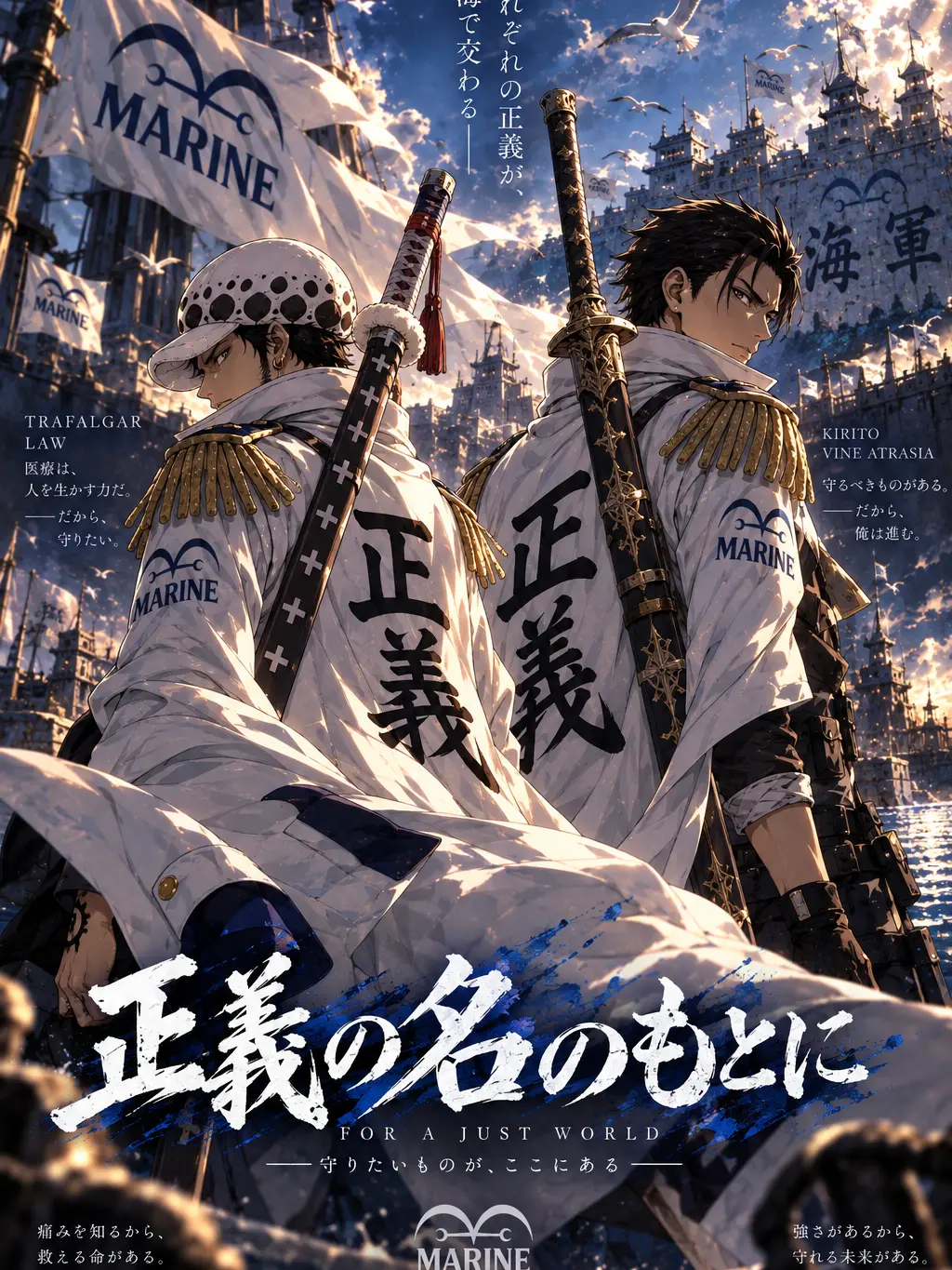 KnottyPages7332의 ワンピキャラが海兵に！？