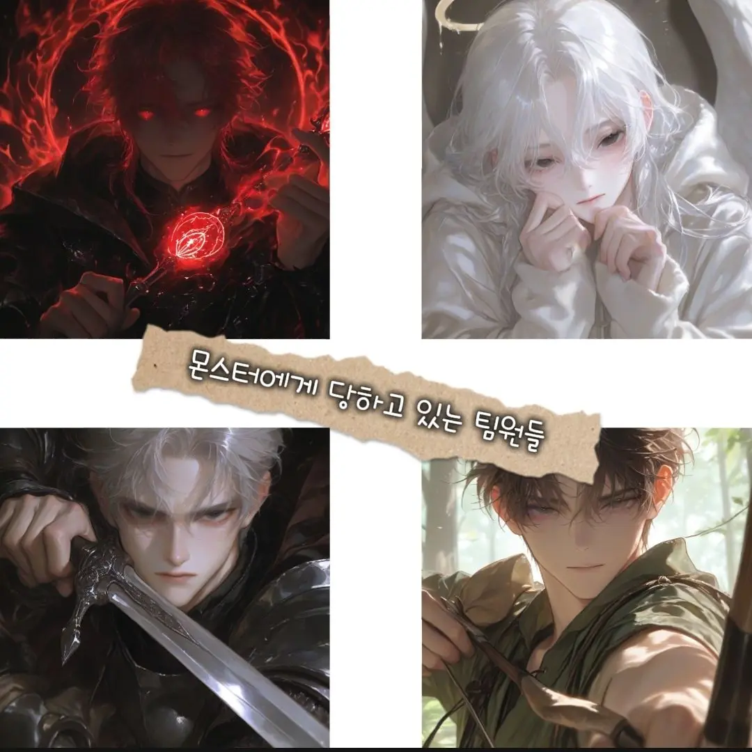 GeukKimKim의 몬스터에게 당하고 있는 파티원들