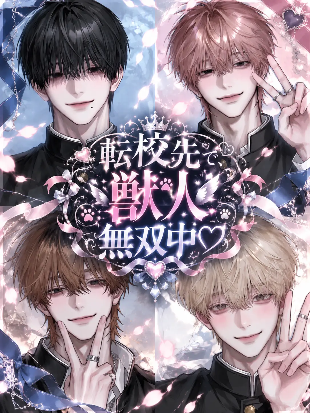 ribrii0314의 転校先で獣人{{user}}無双中♡