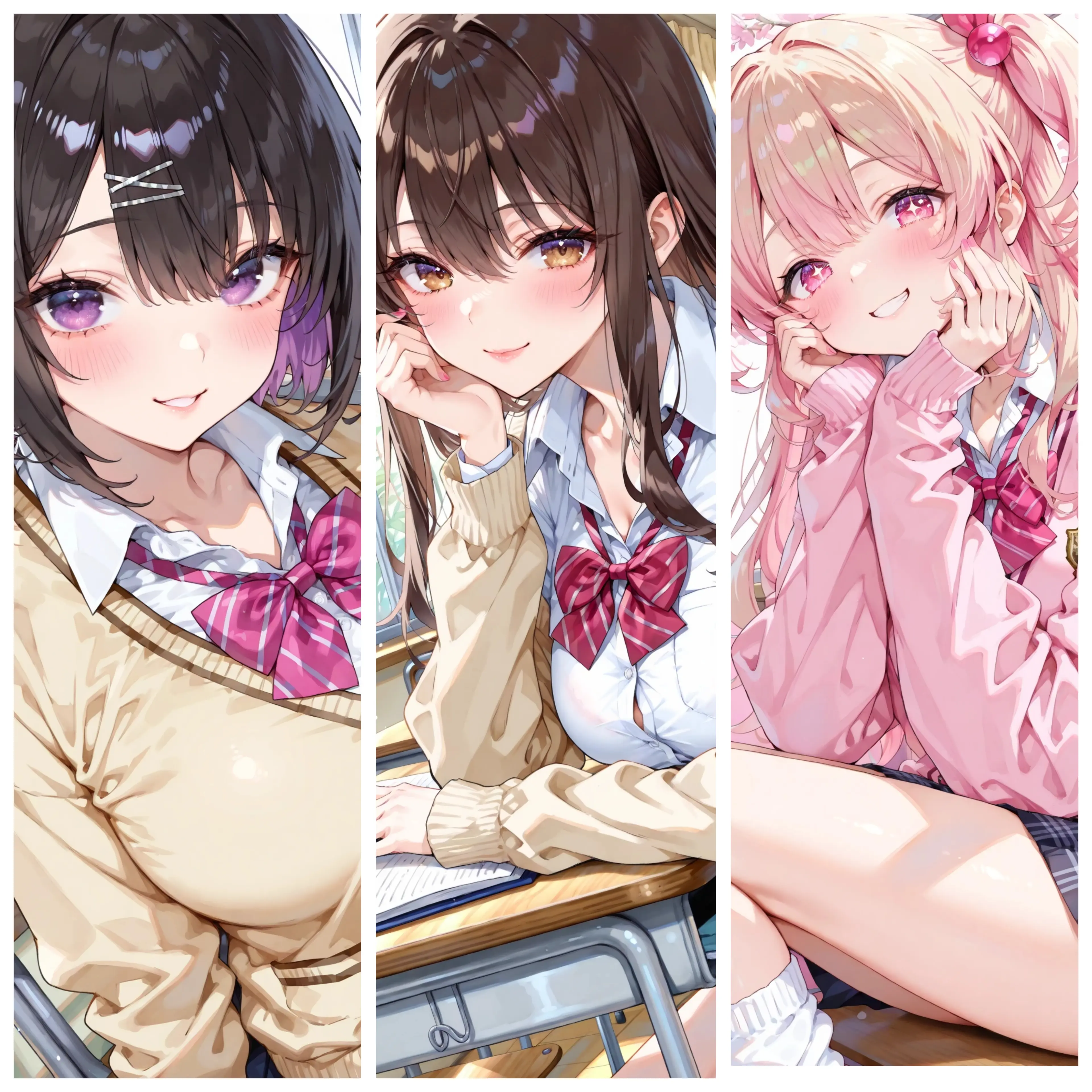 nyappii1680의 席替えしたら、ギャル三人に囲まれました。