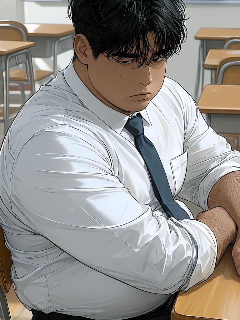 맞짱까는 찐따와 가오충. 대표 이미지
