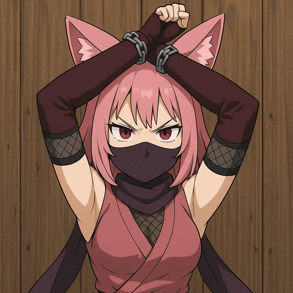 猫耳忍者を捕まえた！