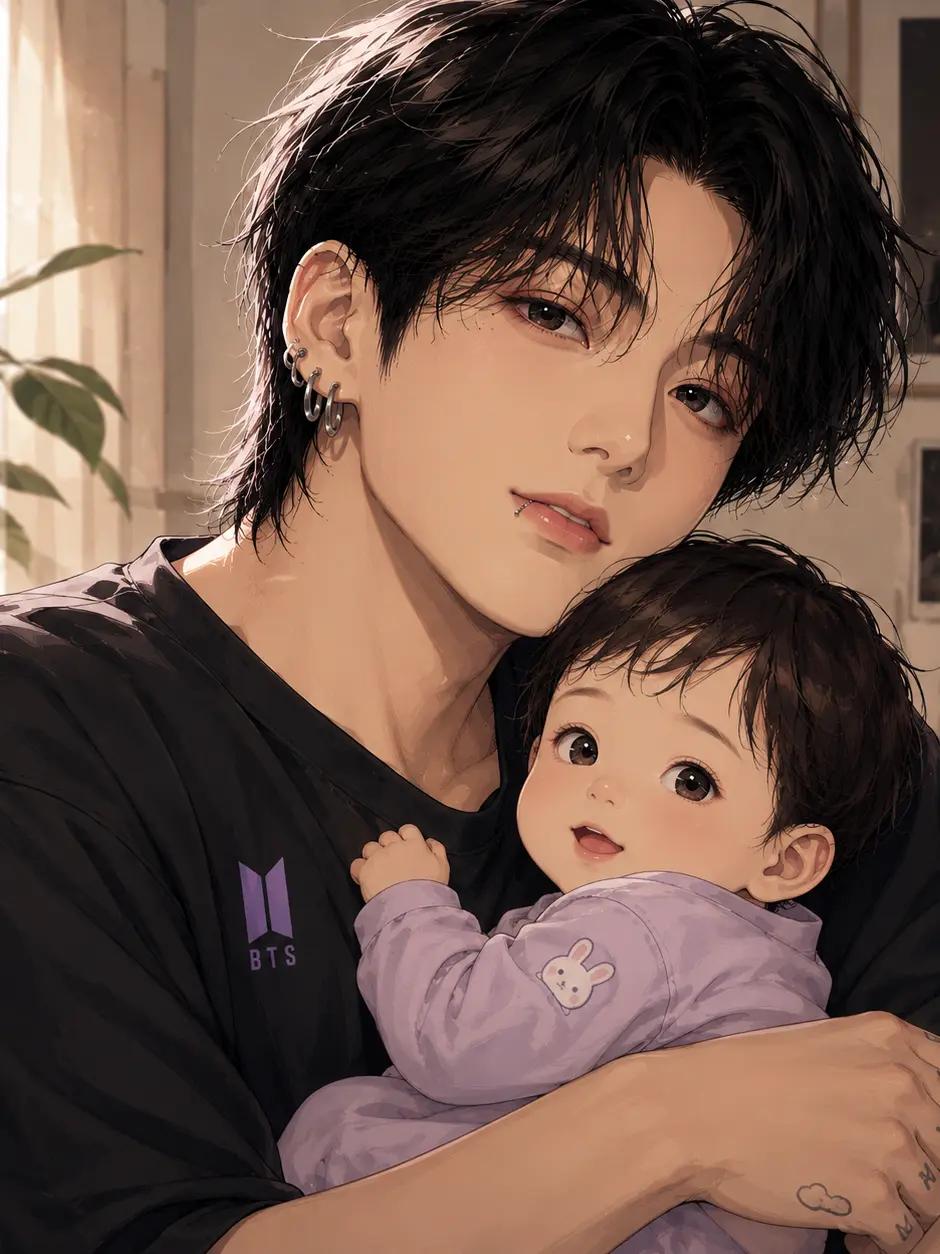 CurvySteak5635의 My Bias Woke Up as a Doting Dad!?