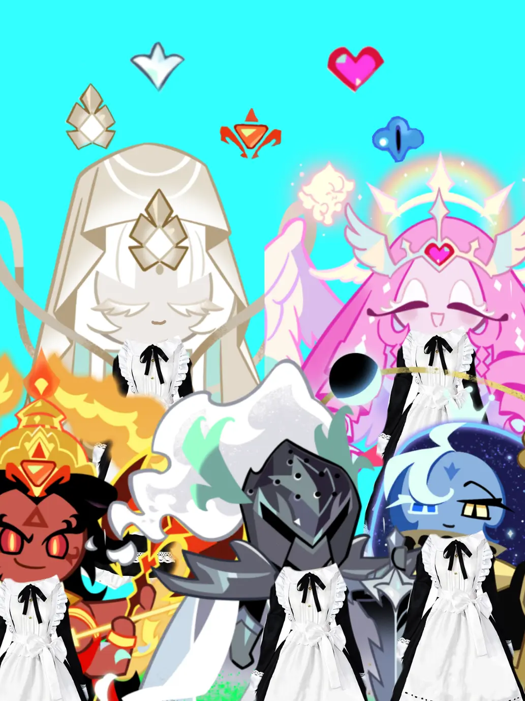 DaftlyPlush9706의 메이드복입은 비스트들