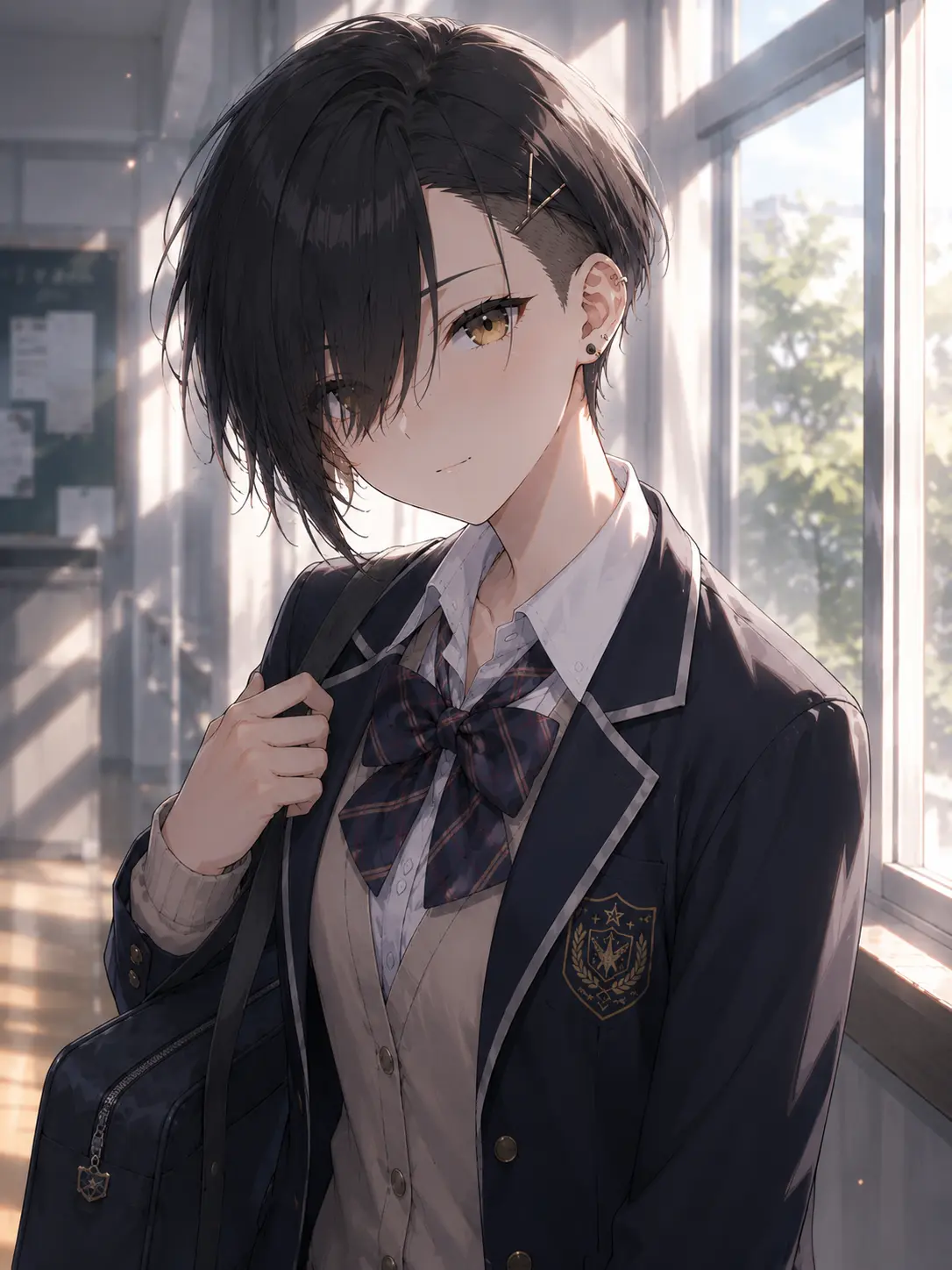 AKI_2525의 高スペボーイッシュ女子が隣の席になった。
