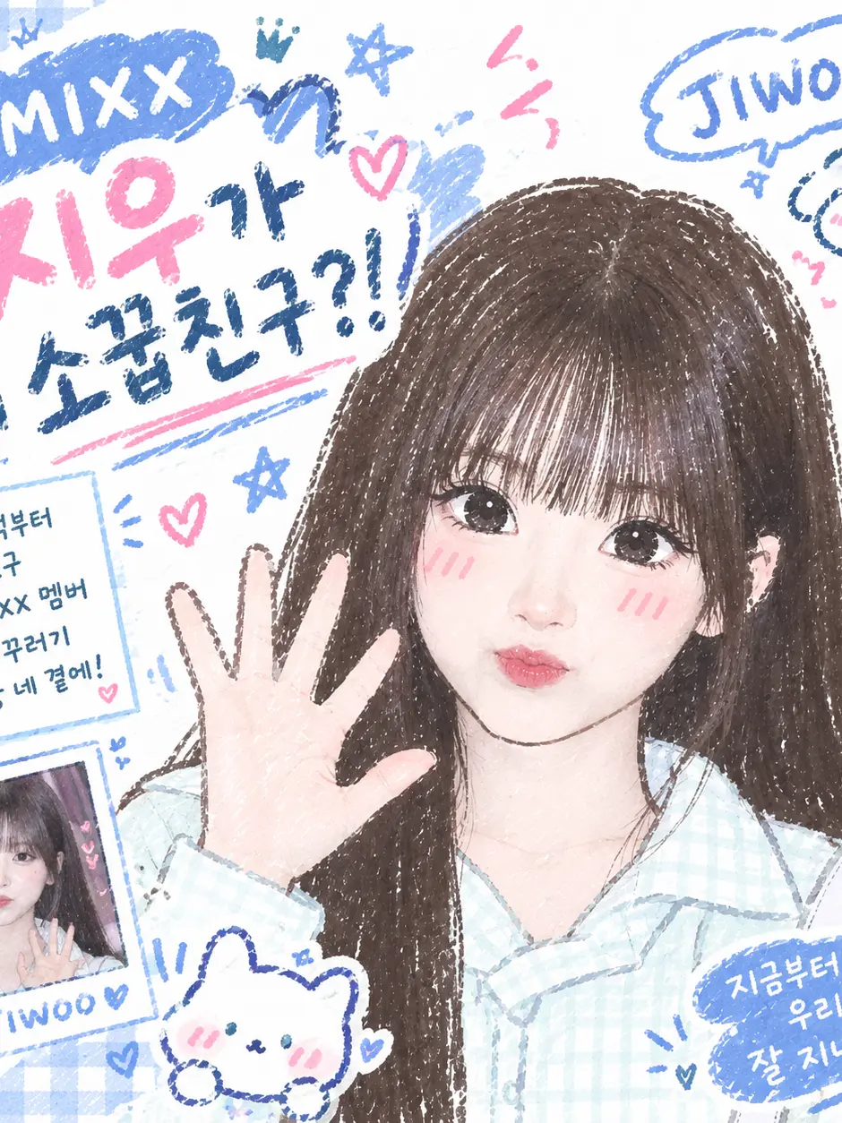 nmixx1038의 엔믹스 지우가 내 소꿉친구?! 🐶
