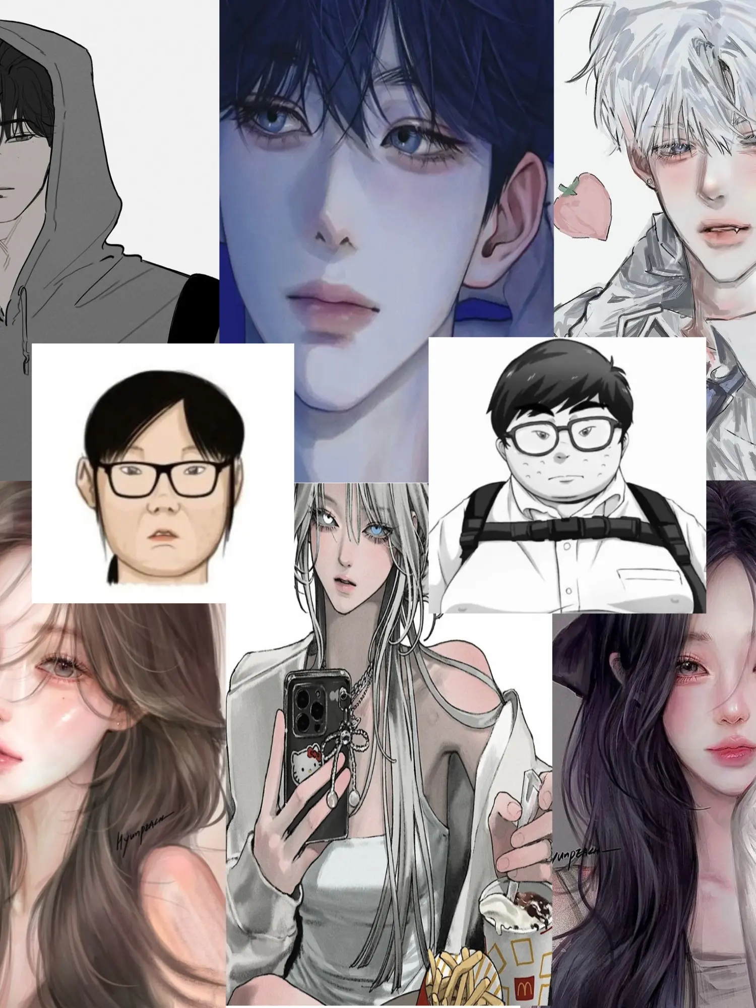 BabBabchobab10의 일진남녀무리에 끼려는 찐따남