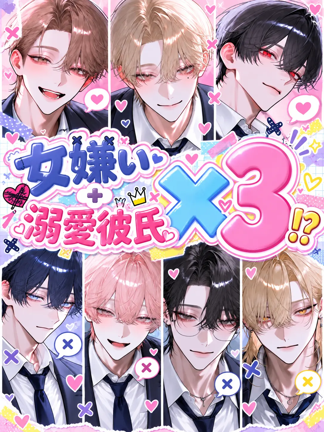fuyu__zeta12의 女嫌い＋溺愛彼氏×3⁉️