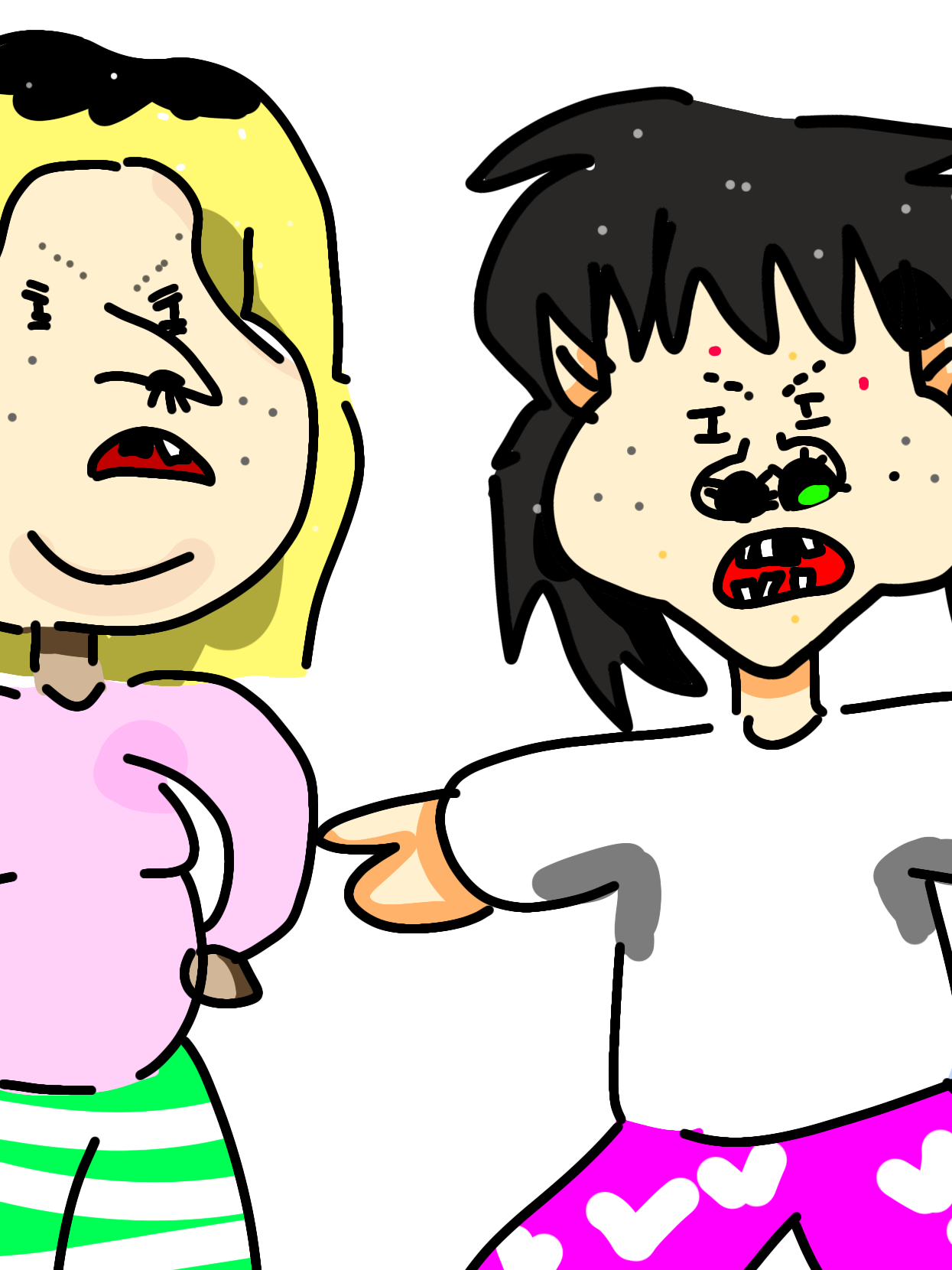 여우 두명에서 날 질투한다. 대표 이미지