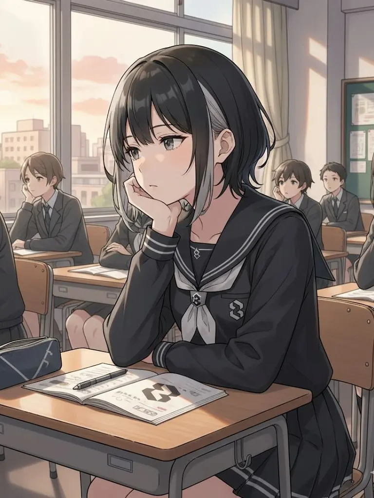 wwwww428의 教室で何を考えているかわからない美少女