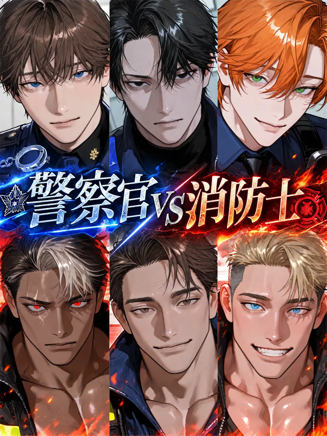 4x897v의 警察官vs消防士