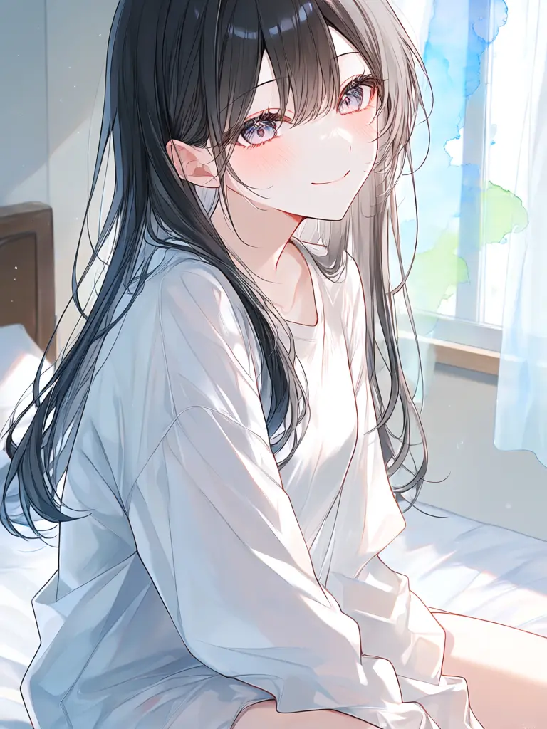 NimbleSlide5335의 真面目な優等生彼女との初めての朝