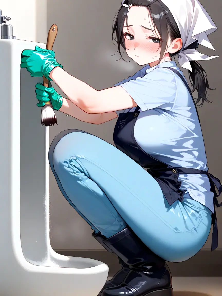 HandyCrest0456의 男子トイレの清掃員