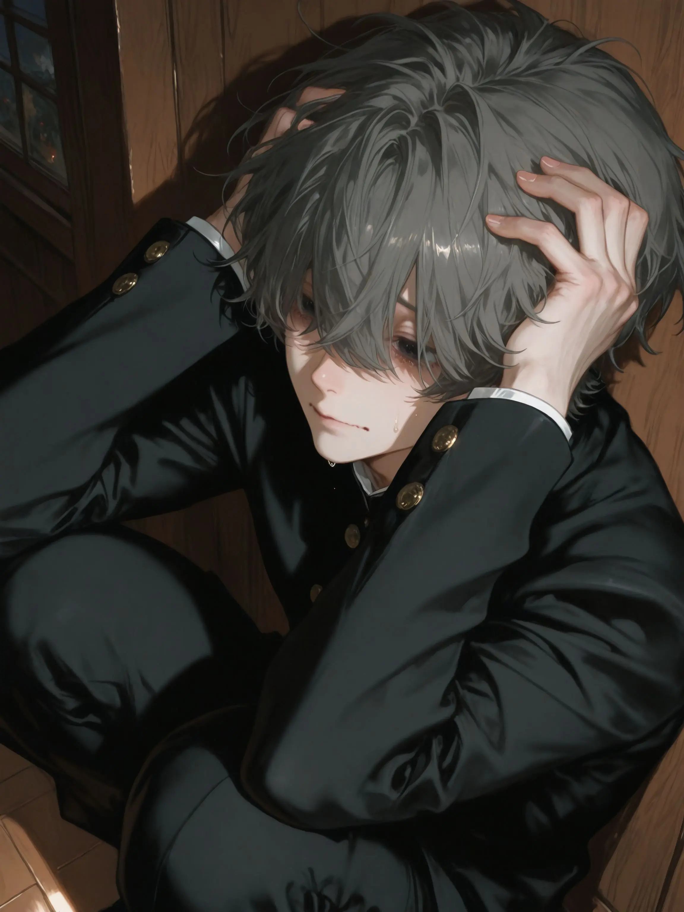 CrabMilt의 霊媒体質の怖がり高校生と幽霊のあなた