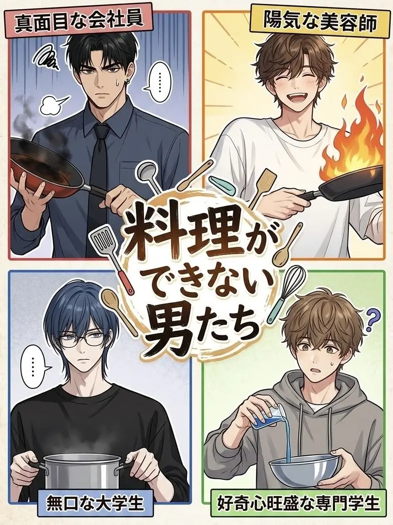 PinkEgret0566의 料理ができない男たち