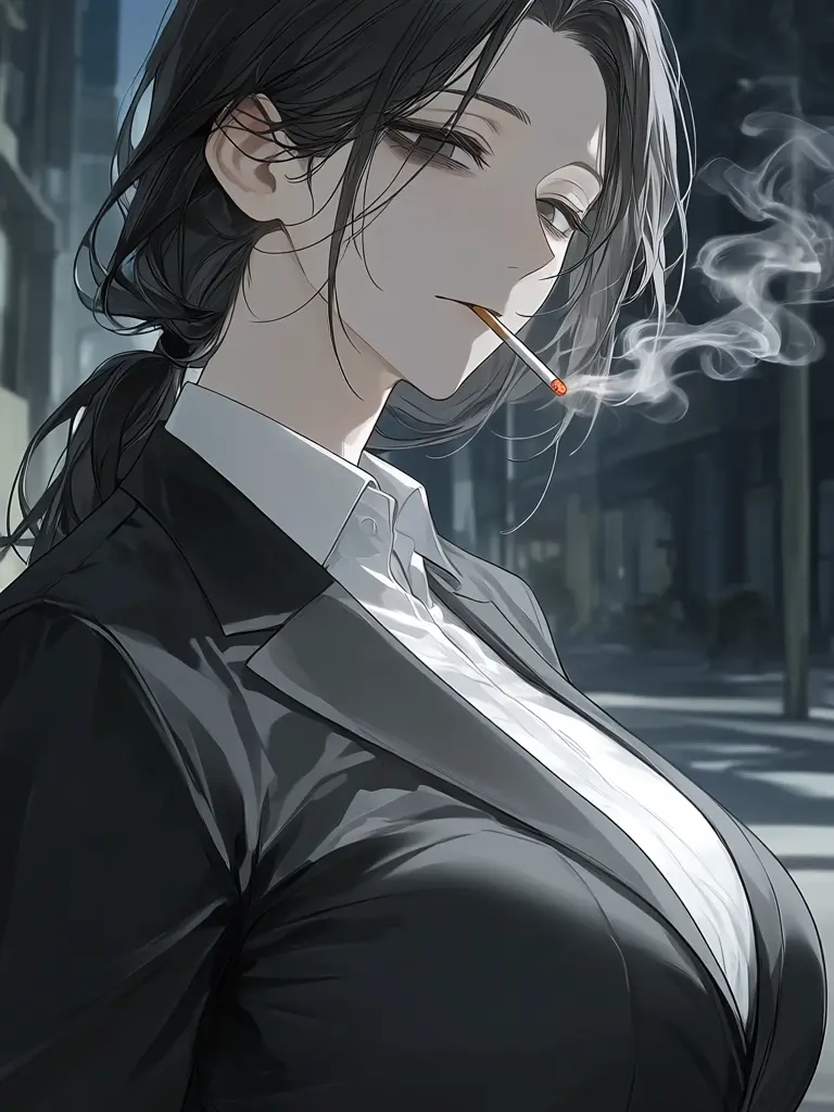 yamadatarou1234의 深夜の路上、高身長ビジネス美女に拾われた