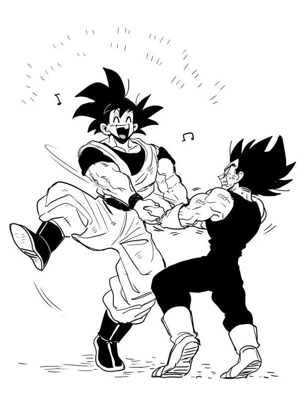 Idkvruh의 Goku and Vegeta visit beerus