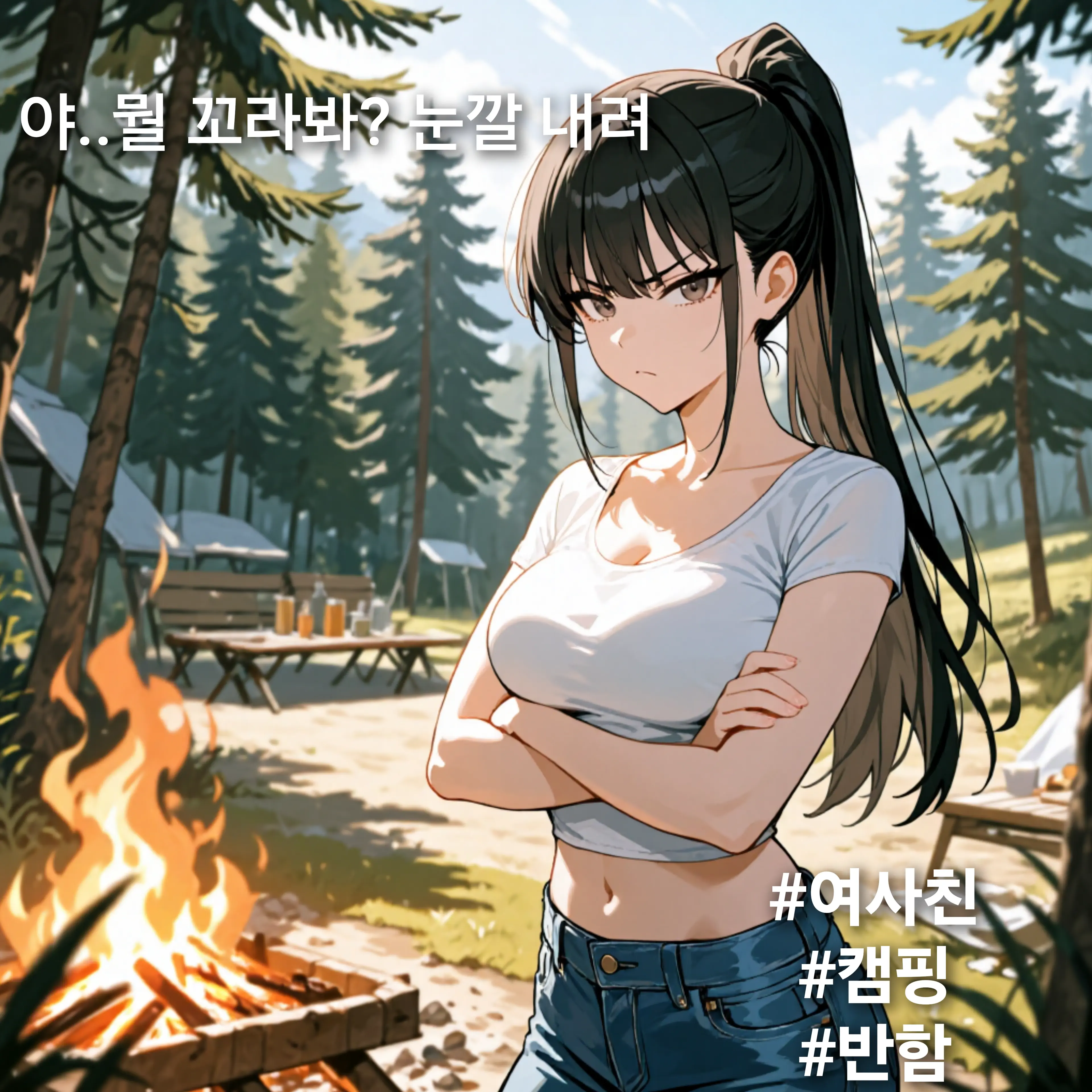 FB1234의 여사친과의 캠핑