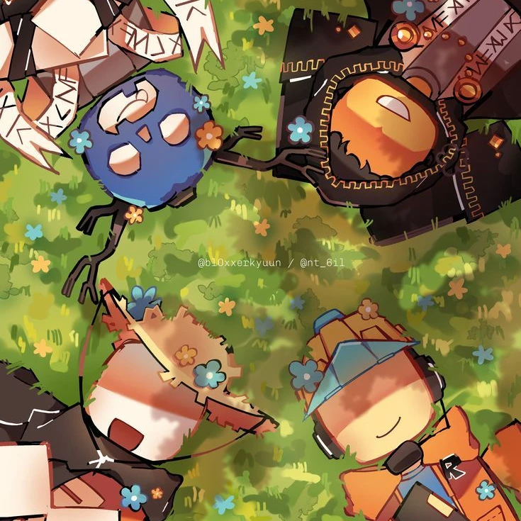 {AU} 서버 속에 피어난 우정