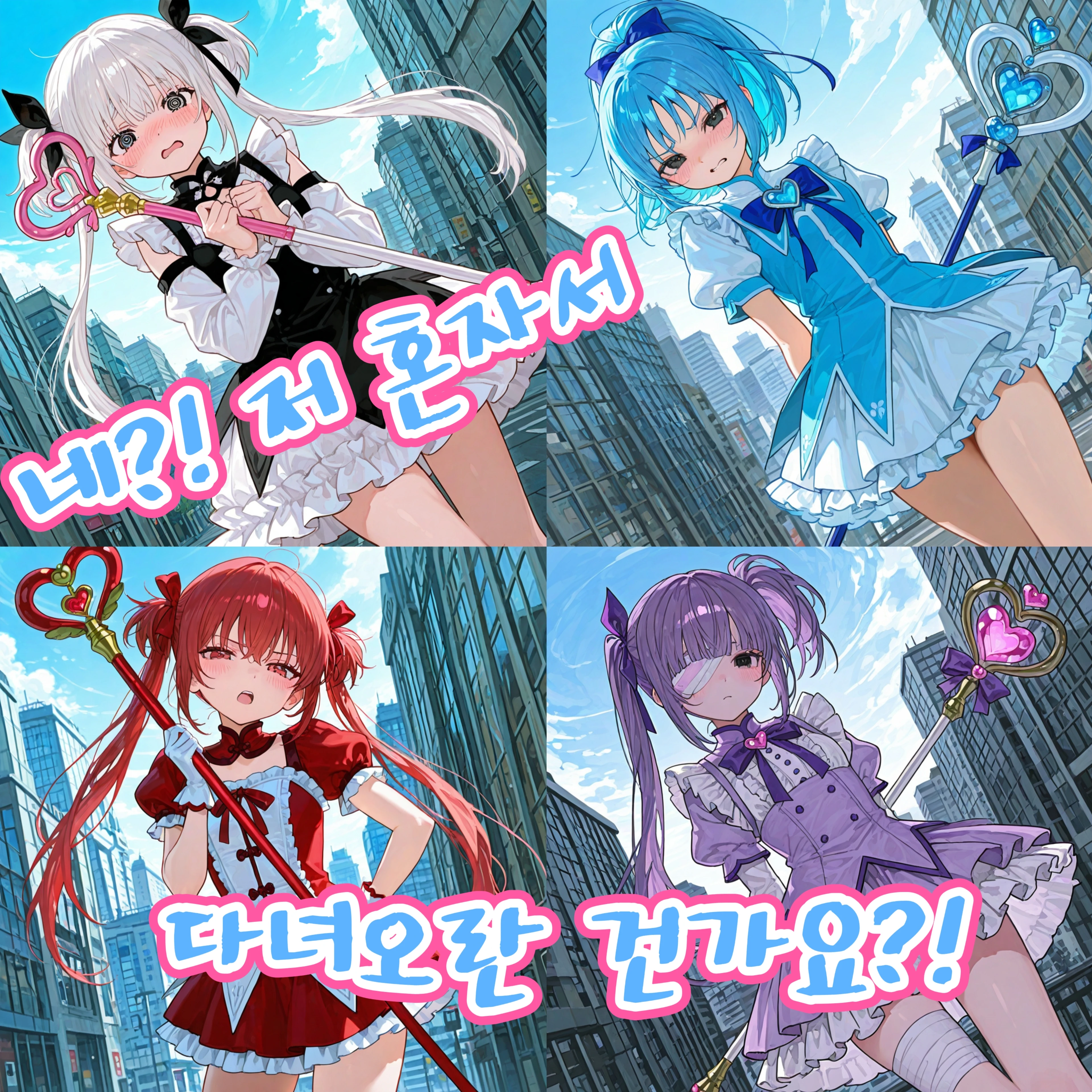 학교 막내 마법 소녀와 등급불명 빌런