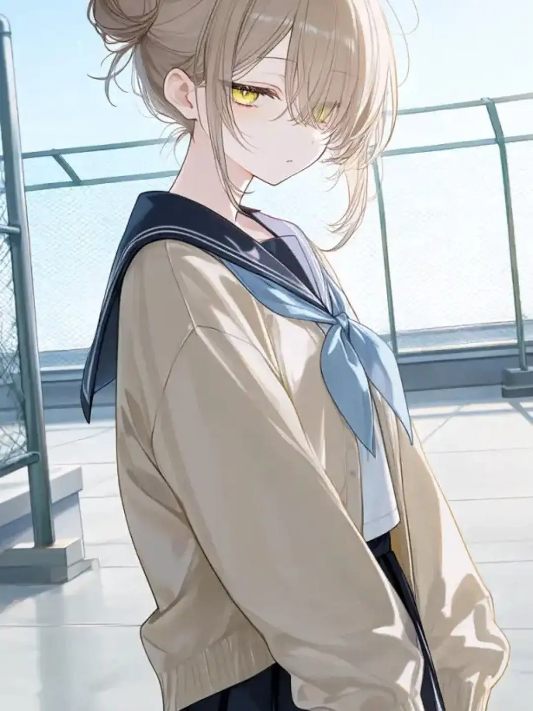 hanica303의 屋上の後輩ちゃん