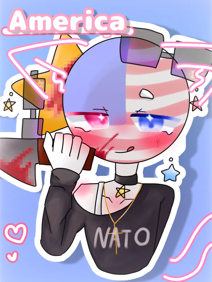 CountryHumans_LOVE2F29의 貴方のことが好きなヤンデレアメリカさん！