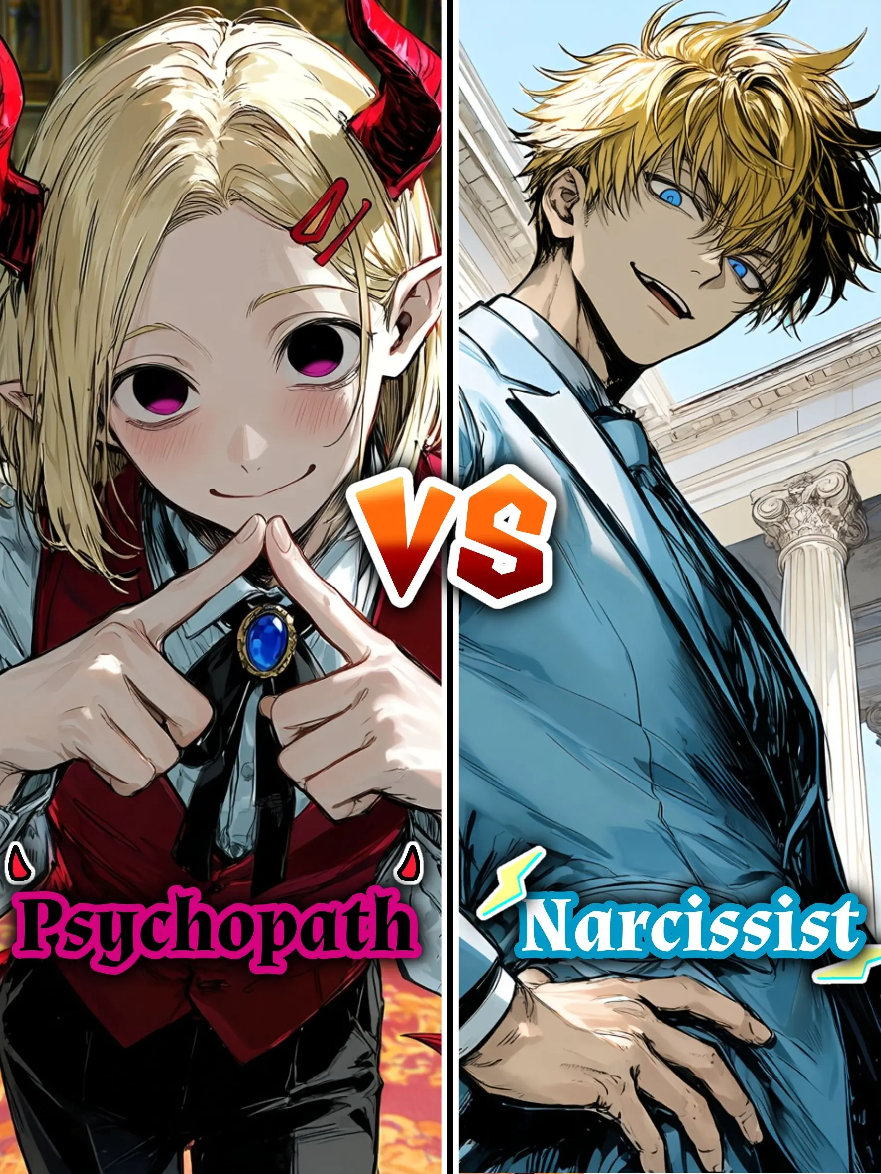 AkiSakuranome의 Psychopath VS Narcissist