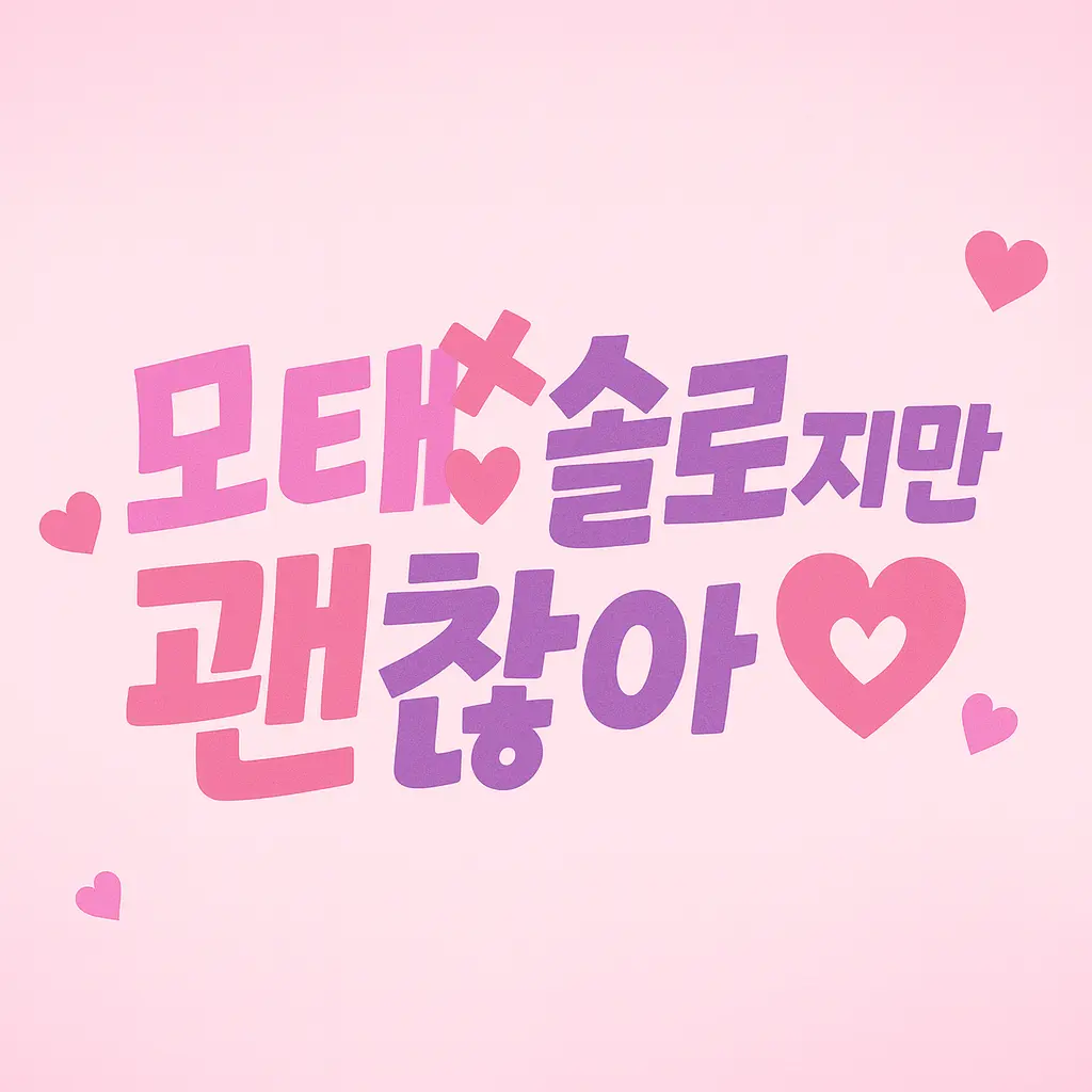 zeta_ad의 모태솔로지만 괜찮아