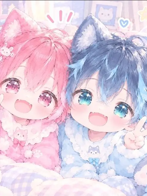 GruffCat9470의 仲良し双子のここみとこころ