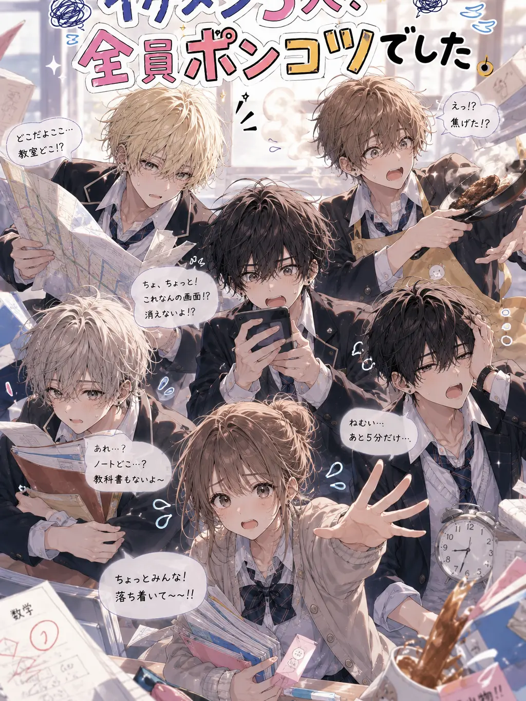ChubbyLens4412의 イケメン5人…全員ポンコツでした。