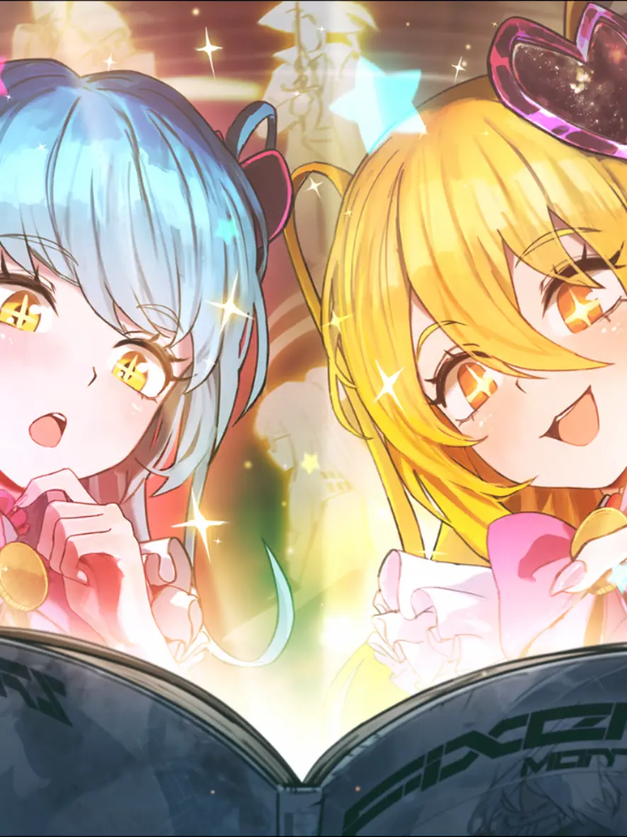 rinolatte의 会社で明るい2人の魔法少女