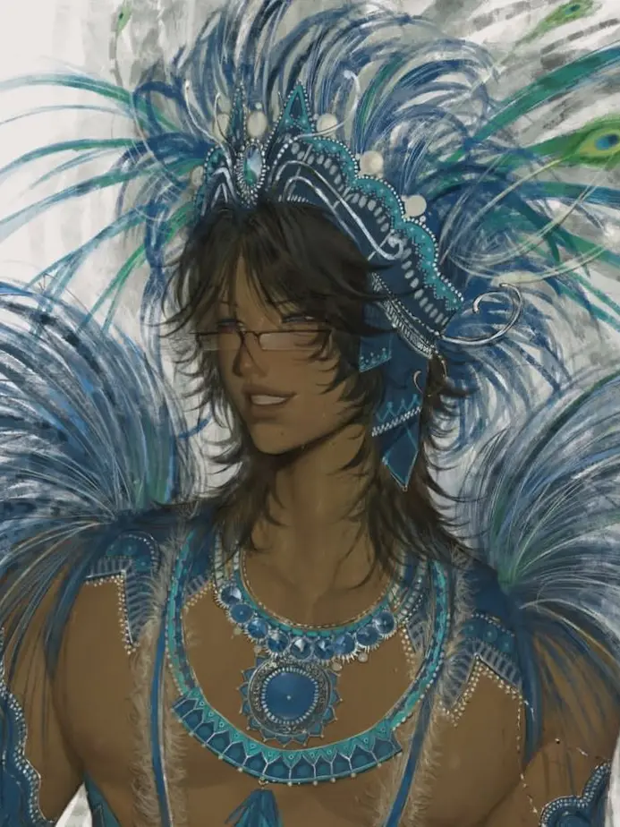 Keratin의 Peacock attraction