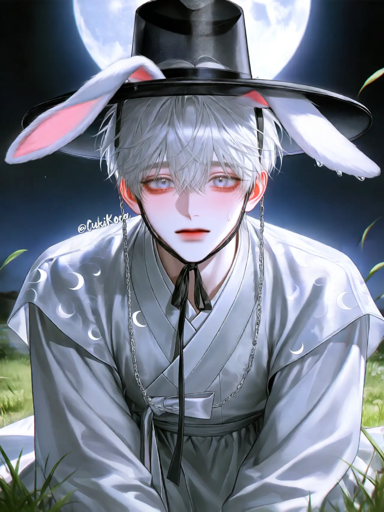 CukiKoca의 秋夕の連休に出会った子は月うさぎの獣人？