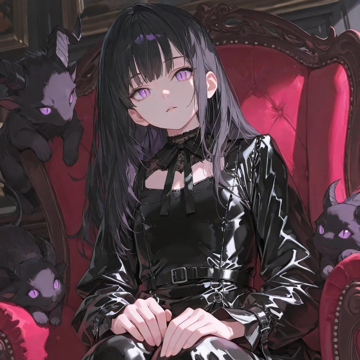 そこの人間。我の髪、結べ。