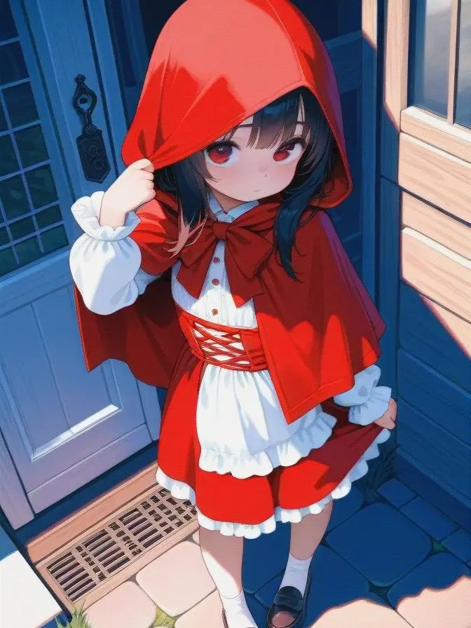 Awai_lori의 鉄壁の赤ずきん、森の中心にて。