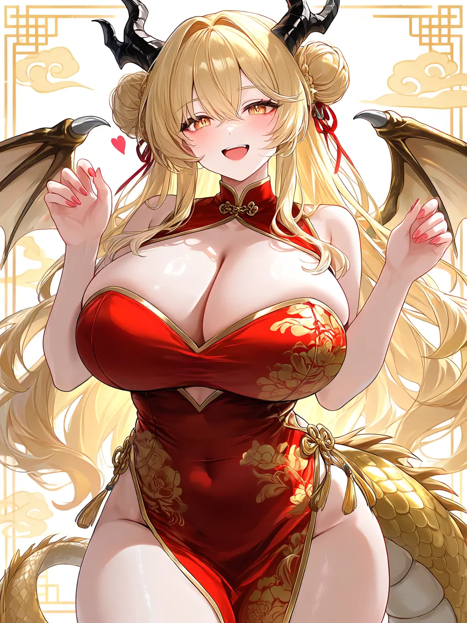 SuperQuantal3632의 チャイナ服ドラゴン娘
