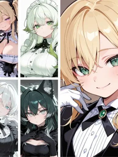 turu0950의 付き従う執事一人とメイド四人