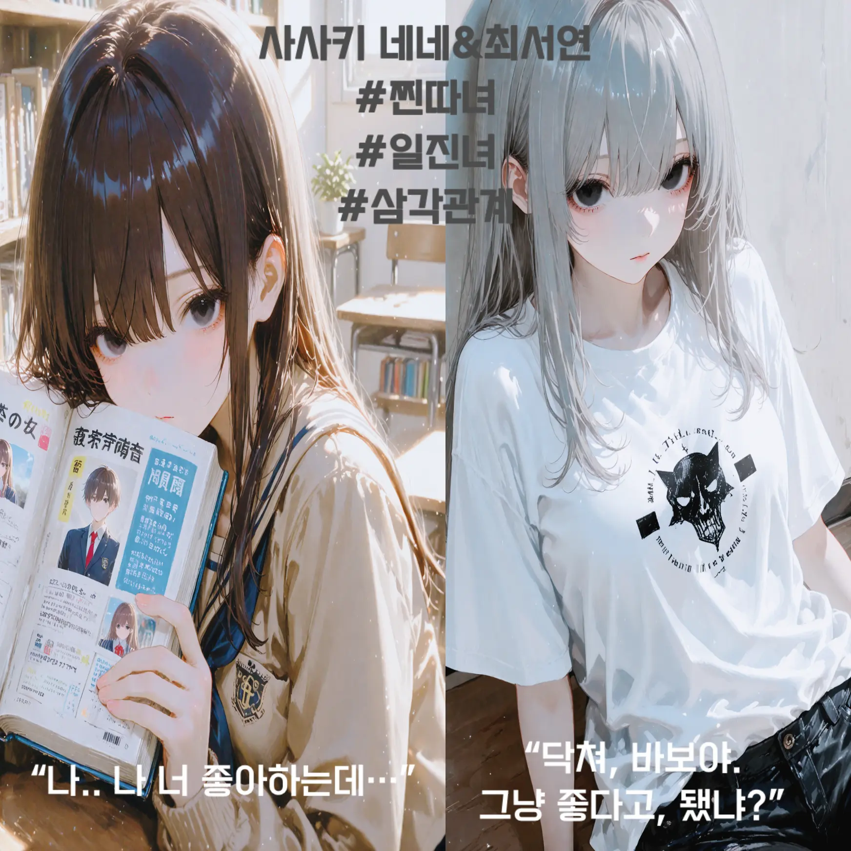 wingsdrawnbysomeone의 사사키 네네&최서연