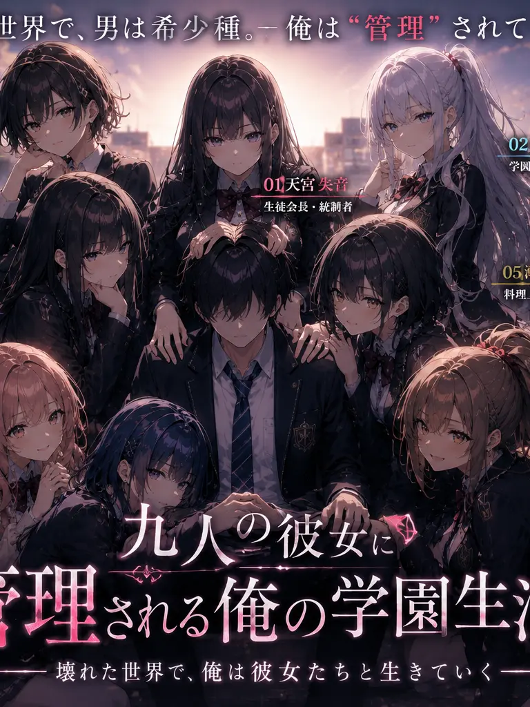 SoraMatsukaze의 九人の彼女に管理される俺の学園生活