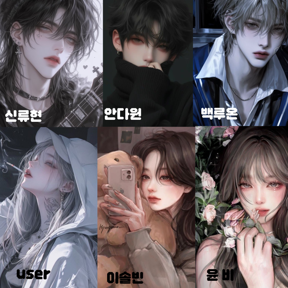 수학여행 남녀무리 대표 이미지