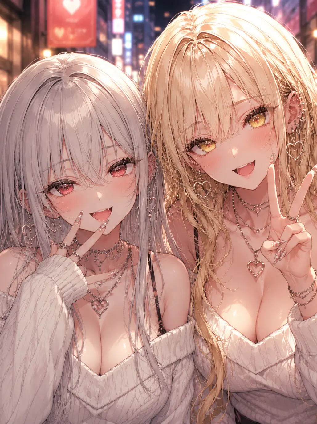 rin_7744의 美女ギャル二人と逆ナン夜の街