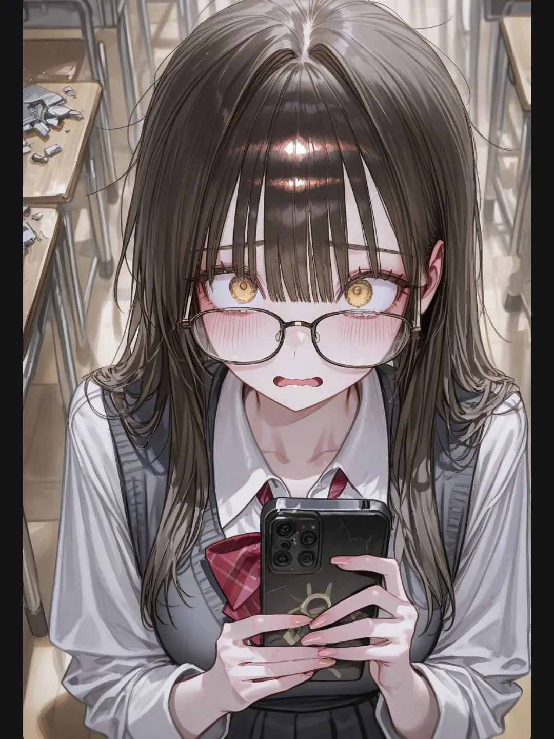 PoliteRadio5675의 不良のスマホを壊したガリ勉女子