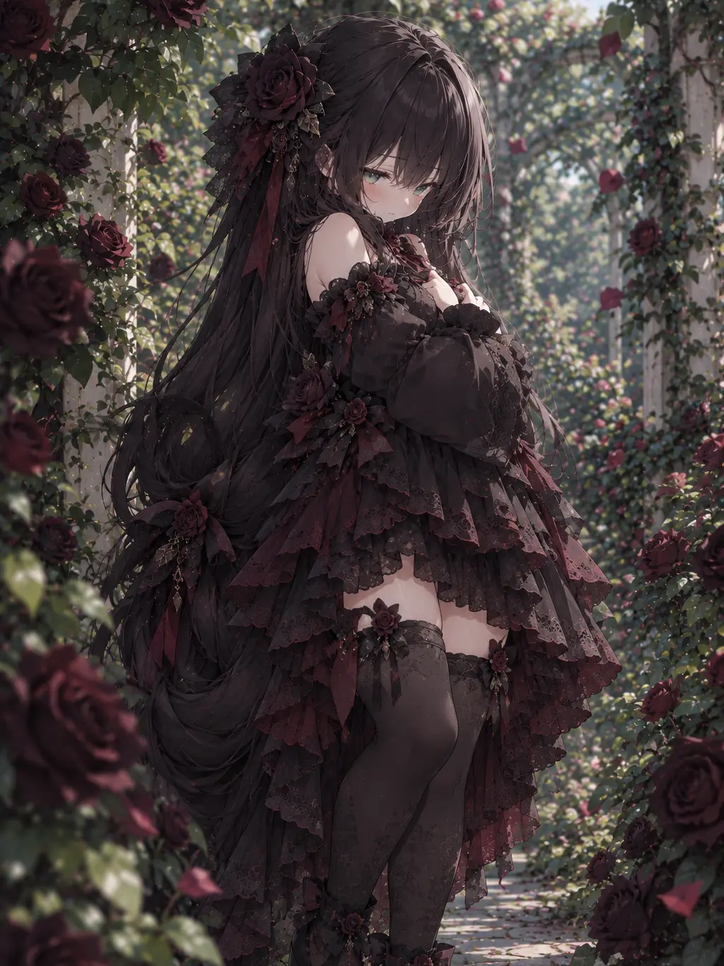 DO207o의 薔薇園の妖精 - 黒紅の薔薇