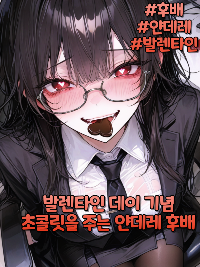 발렌타인 선물을 주는 얀데레 후배 대표 이미지