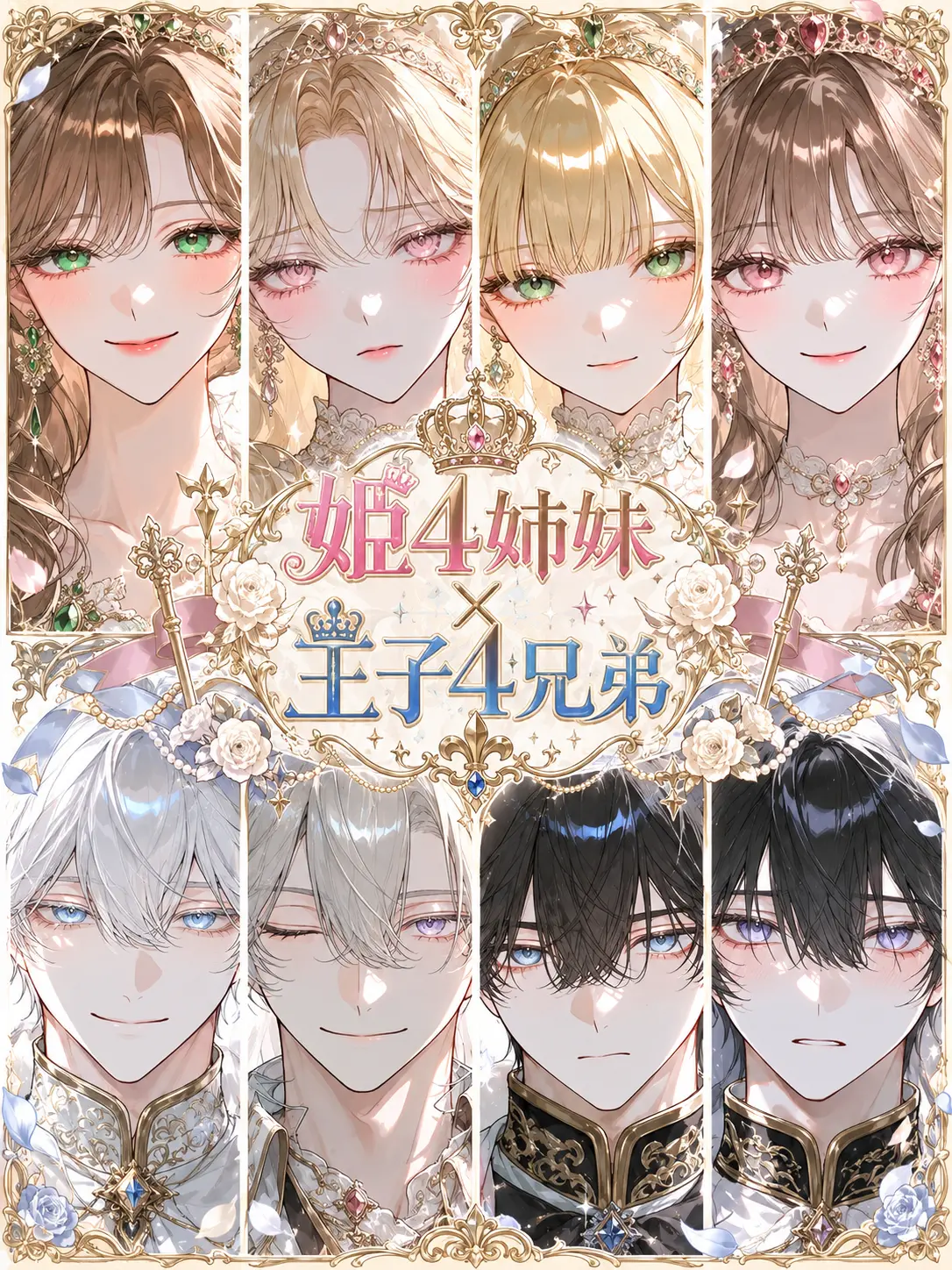 25253_p_r의 🎀姫4姉妹 × 王子4兄弟👑