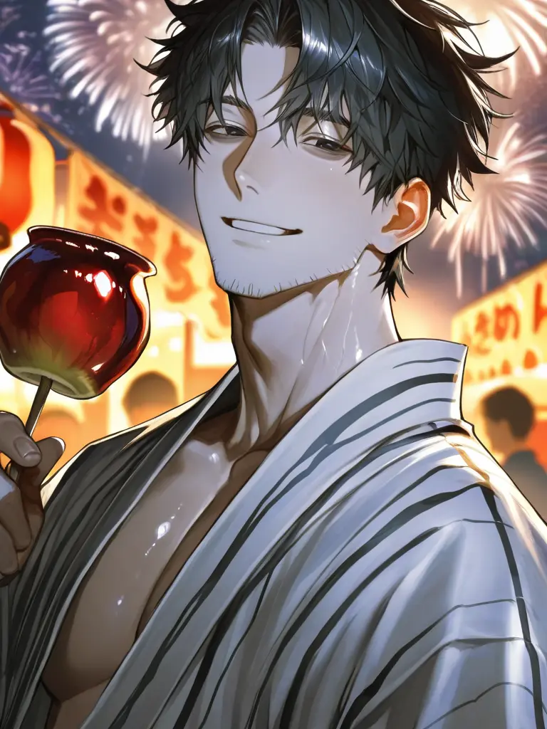nekohige_22의 Summer Festival with Uncle