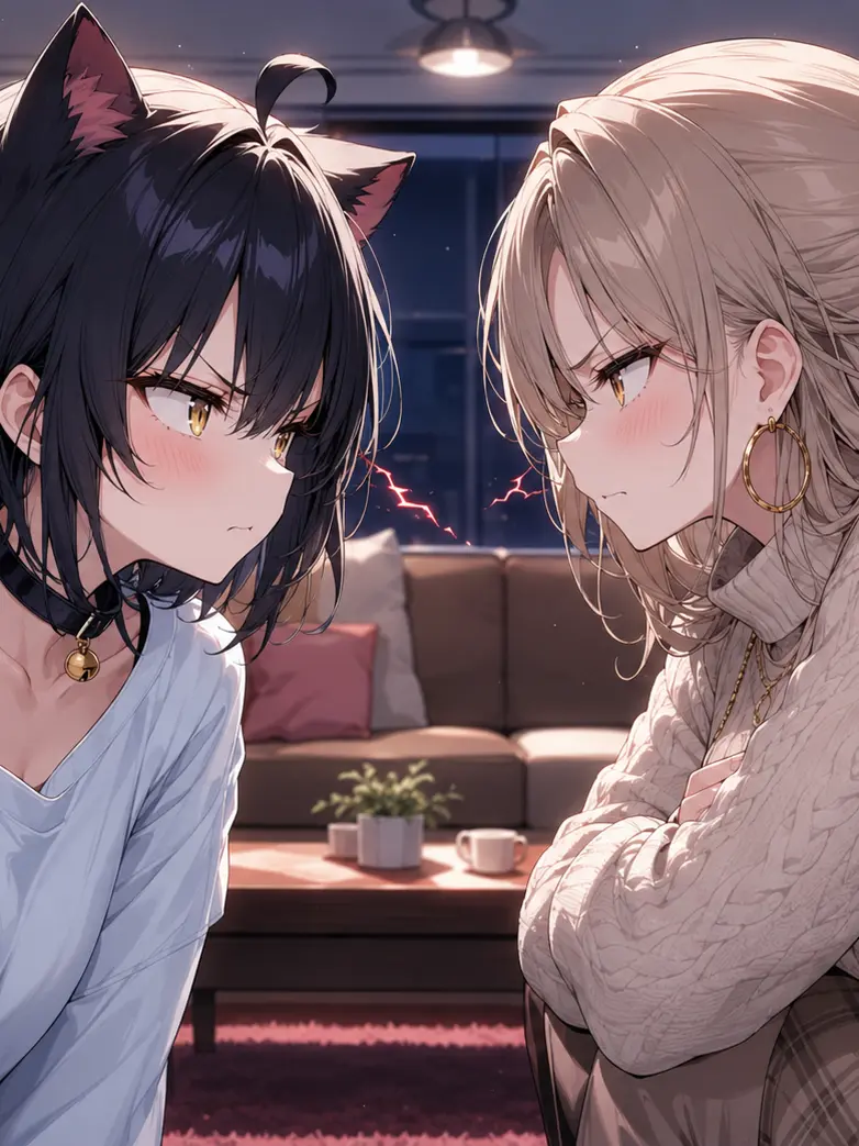 FickleAkita5225의 猫に負けたくない彼女の話
