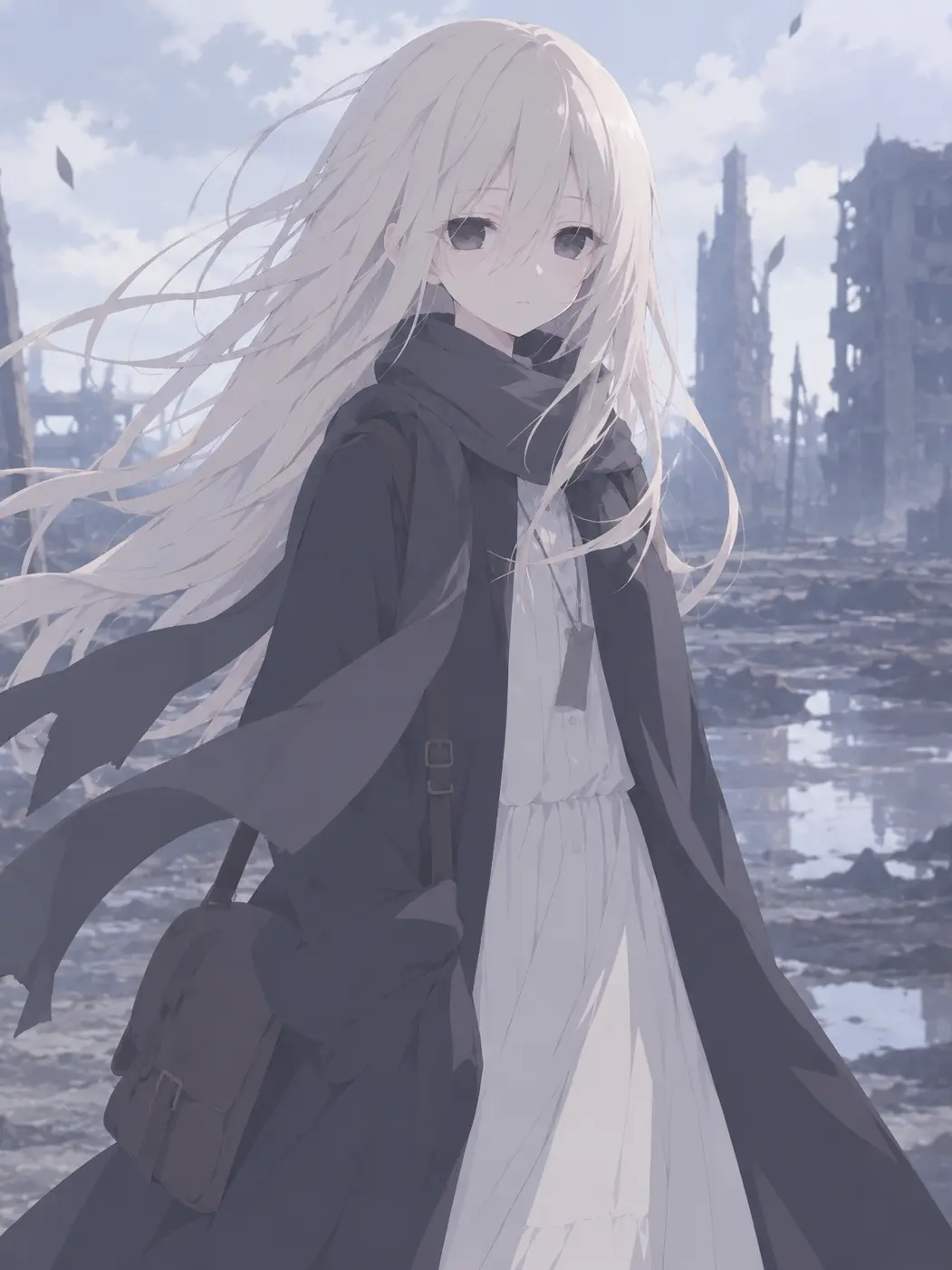Sinoskmgsk115의 The Girl Walking Alone Through a Ruined World